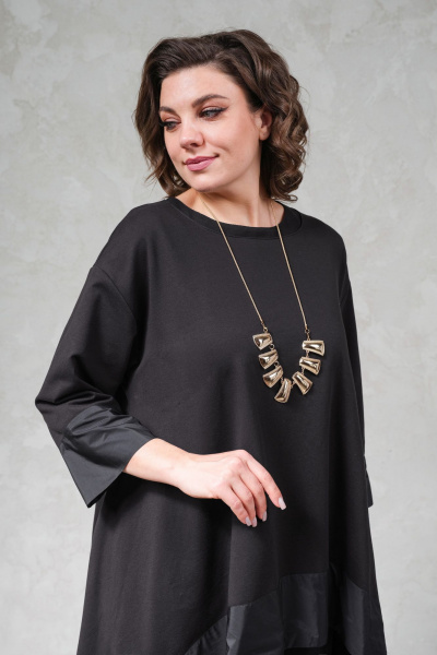 Трапециевидная трикотажная блуза с Taftой Avanti 1684-2 - фото 4