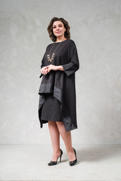 Трапециевидная трикотажная блуза с Taftой Avanti 1684-2 - фото 3