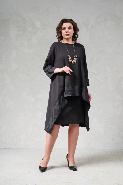 Трапециевидная трикотажная блуза с Taftой Avanti 1684-2 - фото 1