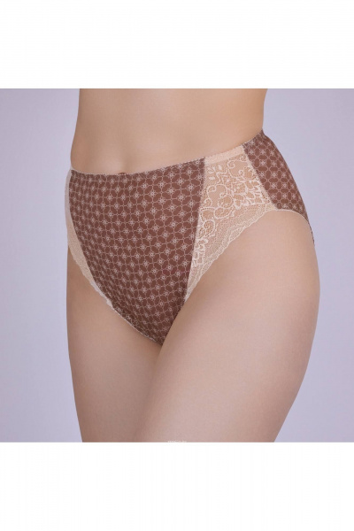 Трусы из хлопкового трикотажа с кружевной отделкой Verally 107-6 эльмира - фото 3