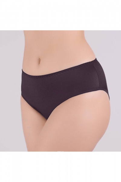Трусы гладкие эластичные для ежедневного комфорта Verally 1076-2 эспрессо - фото 3