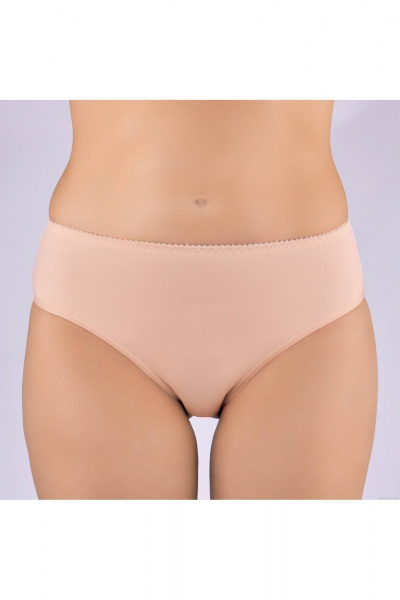 Трусы бежевые круглогодичные на каждый день Verally 1076-4 серебристый пион - фото 1