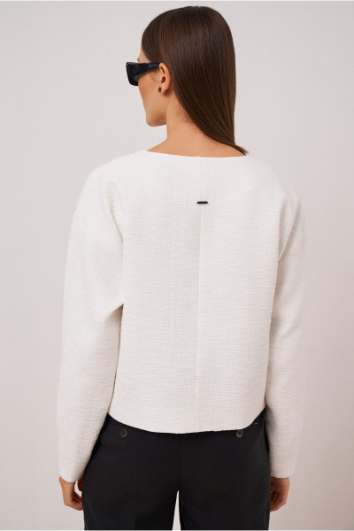 брюки черные прямые на каждый день из текстиля BURVIN 9590-11 - фото 3