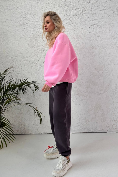 Спортивные брюки из футера с эффектом велюра LECIEL TR03 - фото 4