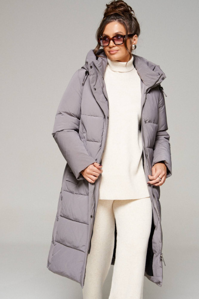 Пальто Beautiful&Free 6291 серый - фото 9