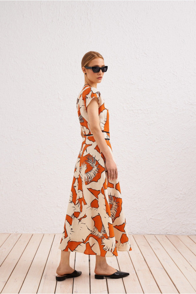 Платье мультиколор в стиле на каждый день из текстиля BURVIN 9518-81 - фото 2