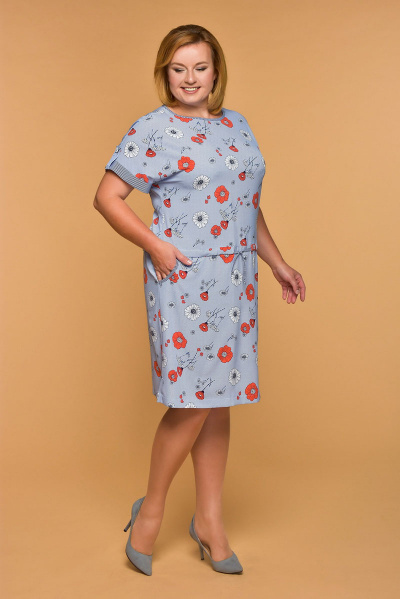 Платье Медея и К 1937 голубой - фото 1