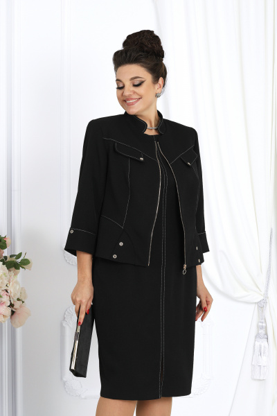 Жакет, платье Ninele 6026 черный - фото 8