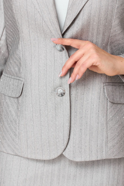 Жакет и юбка костюм-двойка из текстиля для нарядных образов Rishelie 979 - фото 6