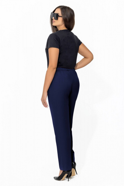 Модный клетчатый костюм с жакетом и брюками Gold Style 2666 клетка_синий - фото 6