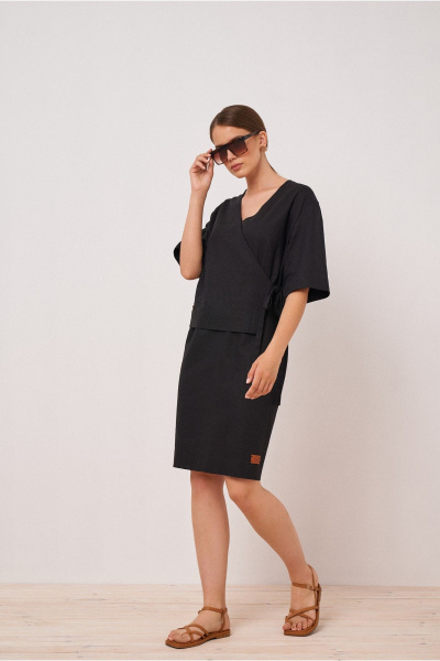 Платье на каждый день из вискозы, льна, текстиля BURVIN 9612-81 - фото 2