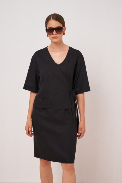 Платье на каждый день из вискозы, льна, текстиля BURVIN 9612-81 - фото 1