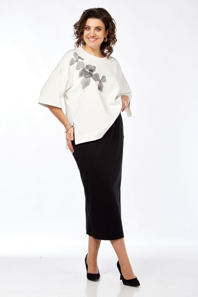 Двухпредметный комплект из джемпера и юбки из трикотажа для повседневных образов Jurimex 3267 - фото 9