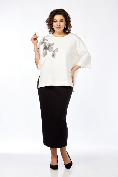 Двухпредметный комплект из джемпера и юбки из трикотажа для повседневных образов Jurimex 3267 - фото 1