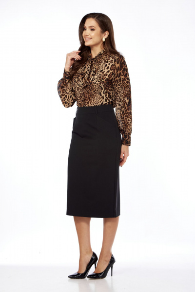 Юбка-карандаш на поясе-обтачке с разрезом и карманами Lady Line 1570 - фото 1