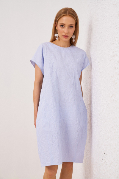 Платье на каждый день из текстиля, фиолетовое BURVIN 9627-81 - фото 1