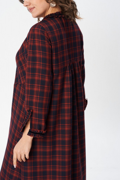 Платье А-силуэта с подрезами и рюшами Avenue 0136 - фото 5