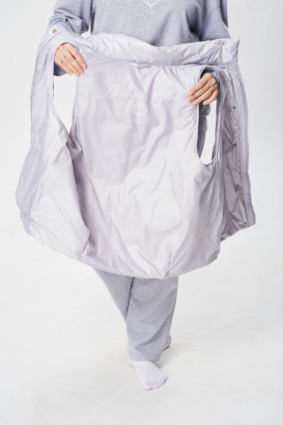 Комплект спорт-шик из костюма с жилеткой и брюками Диомант 2025 серый - фото 8