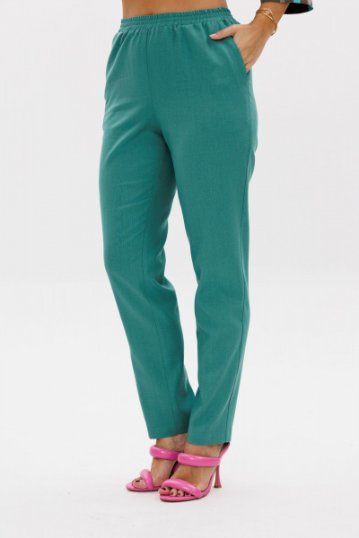 Летний комплект блуза и брюки из льна с принтом Mubliz 177 - фото 11