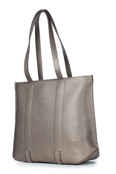 Круглогодичная экокожаная сумка на каждый день Galanteya 36324.24с1192к45 платина - фото 1