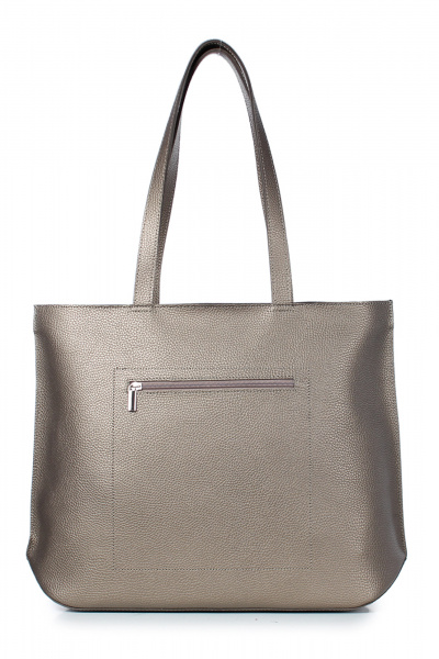 Круглогодичная экокожаная сумка на каждый день Galanteya 36324.24с1192к45 платина - фото 2