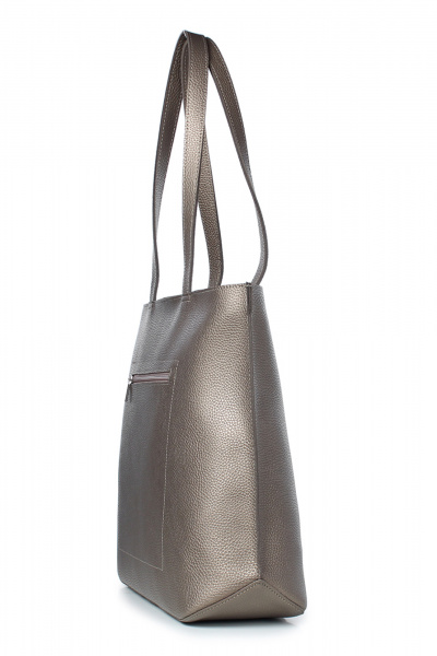 Круглогодичная экокожаная сумка на каждый день Galanteya 36324.24с1192к45 платина - фото 3