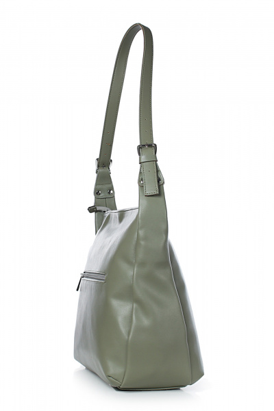 Круглогодичная экокожаная сумка с регулируемым ремнем Galanteya 45722.23с533к45 оливковый - фото 3