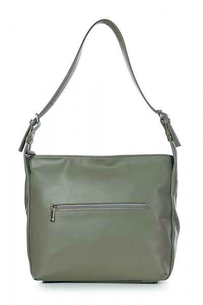 Круглогодичная экокожаная сумка с регулируемым ремнем Galanteya 45722.23с533к45 оливковый - фото 5