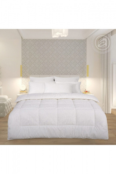 Теплое одеяло из хлопка с наполнение «Лебяжий пух» АРТПОСТЕЛЬ 5915 - фото 2