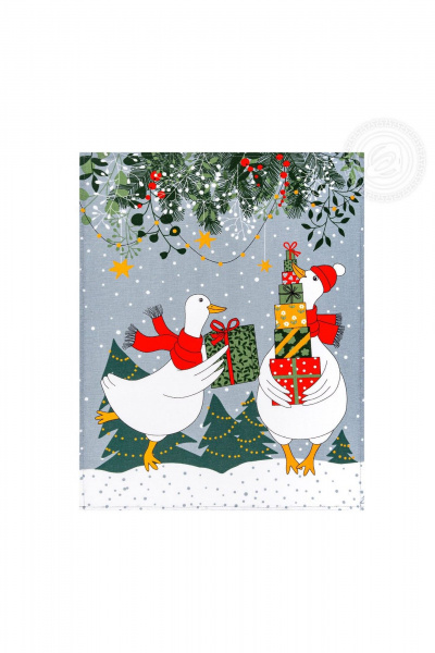 Комплект кухонных полотенец из хлопка и рогожки АРТПОСТЕЛЬ НЗ_ПКР45.60 почудим - фото 5