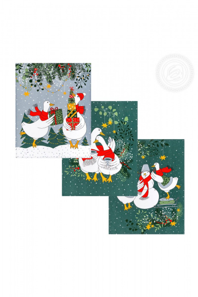 Комплект кухонных полотенец из хлопка и рогожки АРТПОСТЕЛЬ НЗ_ПКР45.60 почудим - фото 2