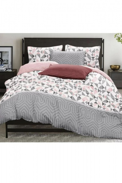 Набор постельных принадлежностей 1,5 спальных, белый, 215x147 см СонМаркет Бязь Oxford 1,5-а спальный - фото 1