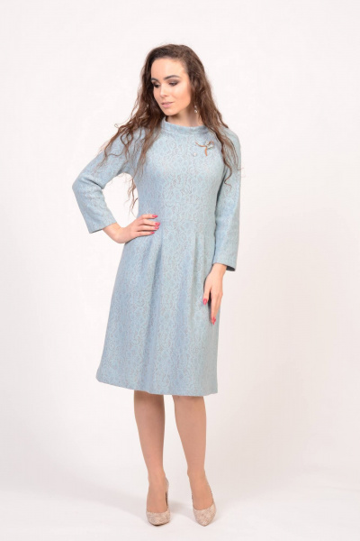 Платье трикотажное миди с рукавами 7/8 для любого случая Domna 446 - фото 4