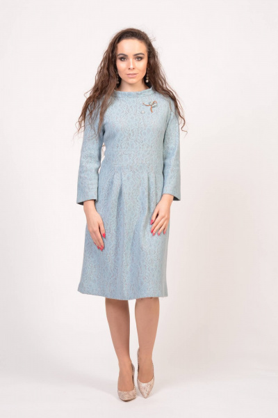 Платье трикотажное миди с рукавами 7/8 для любого случая Domna 446 - фото 3