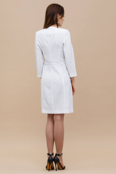 Платье в полоску пиджак с поясом для офиса и особых случаев Domna 482(164) - фото 3