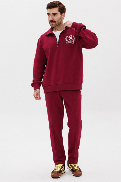 Брюки и джемпер с вышивкой и классической посадкой GO M3077/12-01.176-182 - фото 5