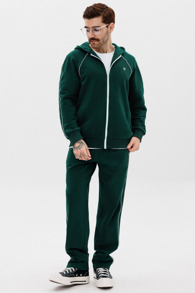 Брюки и зип-худи с логотипом и контрастной отделкой GO M3081/25-02. 176-182 - фото 1