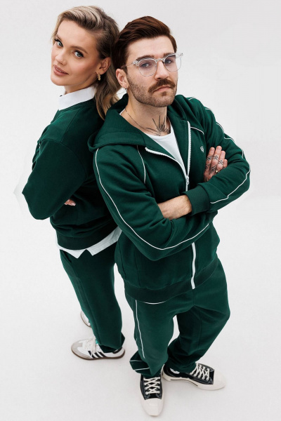 Брюки и зип-худи с логотипом и контрастной отделкой GO M3081/25-02. 176-182 - фото 5