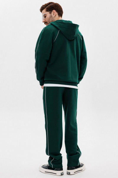 Брюки и зип-худи с логотипом и двойным капюшоном GO M3081/25-02. 182-188 - фото 3