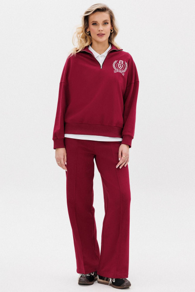 Костюм из хлопка с свитшотом и брюками со стрелками GO F3077/12-01. 164-170 - фото 8