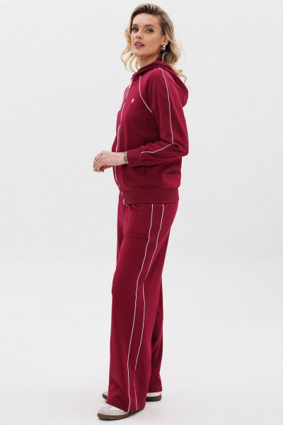 Костюм из хлопка с капюи и брюками для активного отдыха GO F3081/12-01. 164-170 - фото 6