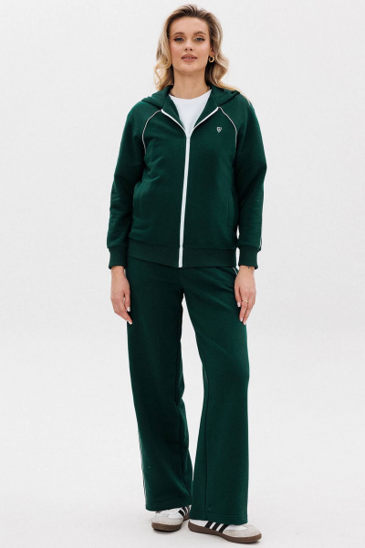 Костюм из хлопка с капюшоном и брюками со стрелками GO F3081/25-02. 170-176 - фото 1