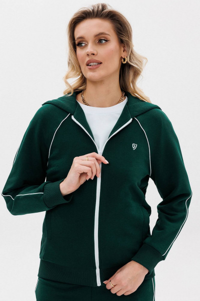 Костюм из хлопка с логотипами и брюками из трикотажа GO F3081/25-02. 164-170 - фото 6