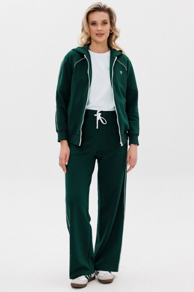 Костюм из хлопка с логотипами и брюками из трикотажа GO F3081/25-02. 164-170 - фото 5