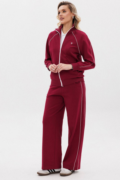 Спортивный костюм с логотипом и прямыми брюками GO F3082/12-01. 170-176 - фото 1