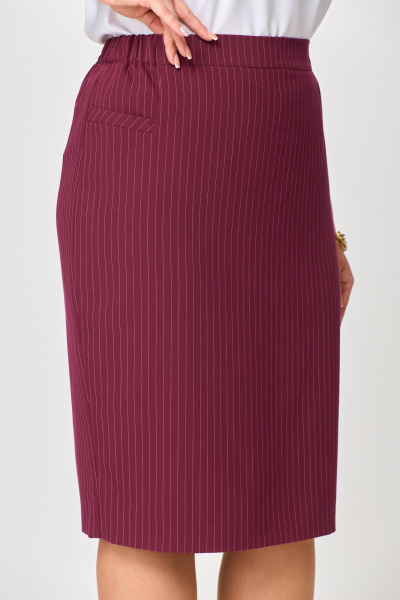 Женский деловой костюм тройка из текстиля БАГРЯНИЦА 5051 - фото 6