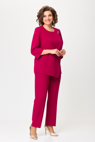 Классический брючный костюм из текстиля БАГРЯНИЦА 5083 - фото 2