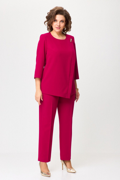 Классический брючный костюм из текстиля БАГРЯНИЦА 5083 - фото 1