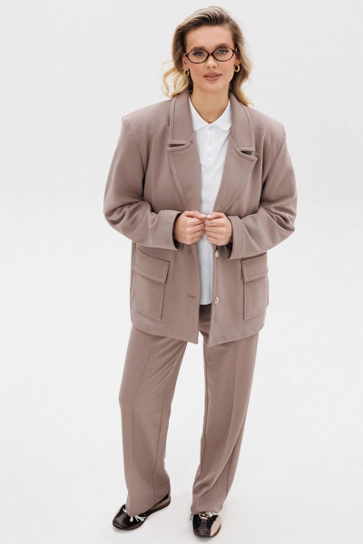 Костюм брюки и жакет oversize деловой стиль GO F3105/04-03 170-176 - фото 7