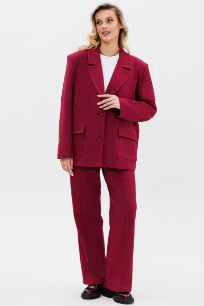 Костюм брюки и жакет oversize деловой стиль GO F3105/12-01 170-176 - фото 9